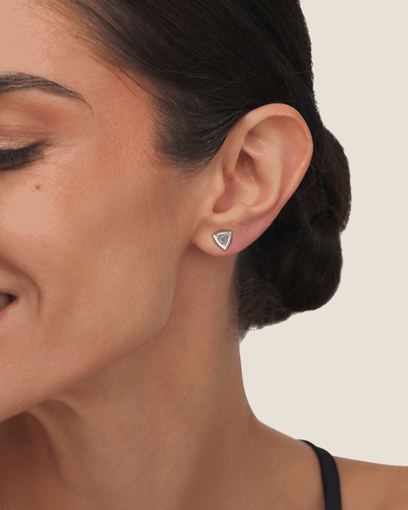 Single Theia Stud - Triangle Large | Ilana Belsky