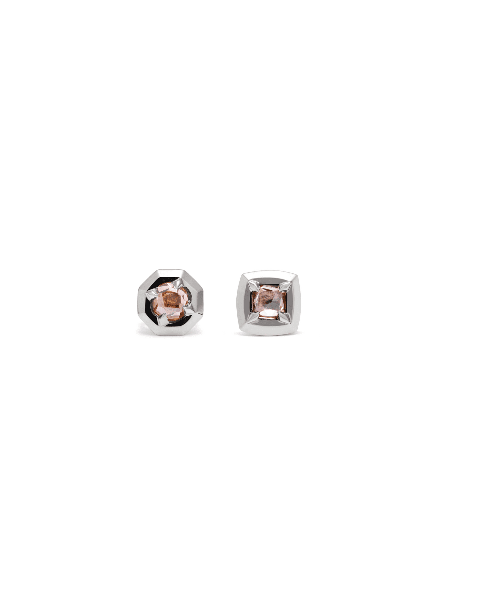 Mismatched Pair Theia Studs - Cushion & Octagon Small | Ilana Belsky